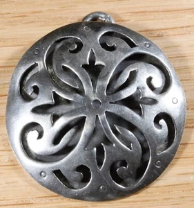 Vintage Mexico Sterling Silver Overlay Charm Pendant X610A - Bild 1 von 2