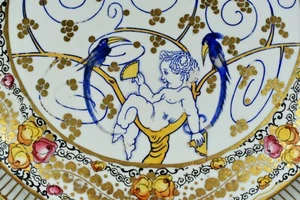 WIEN Jugendstil Art Nouveau Porzellan Zierplatte  Otto Czeschka °Jungnickel Stil - Bild 1 von 8