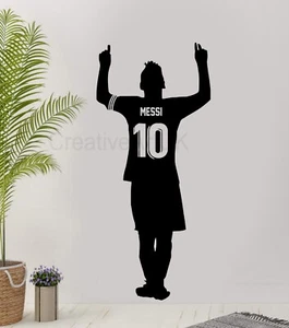 Messi Celebration Wall Sticker | Football Wall Art | Home Decor | Vinyls - Picture 1 of 6