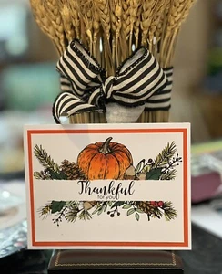 Stampin Up Card Kit Zucche Autunno Ringraziamento Ringraziamento - Foto 1 di 2