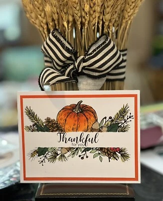 STAMPIN' UP! Stampin Up Card Kit Pumpkins Fall Thankful Thanksgiving