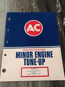 1966 AC Specifications Minor Engine Tune Up Service Manual Catalog - Vintage - Picture 1 of 8
