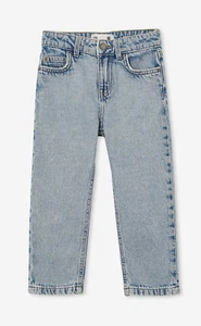 Cotton:On Kids Boys Regular Fit Jean Classic Straight Bells Light Blue Size 7 - Picture 1 of 5