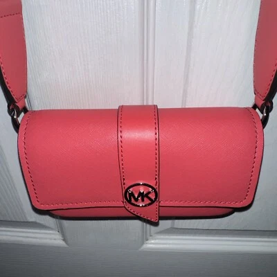 New!!! Michael Kors Greenwich Geranium Extra Small East West Sling Crossbody Bag - Image 1 of 4