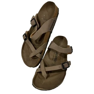 Birkenstock Mayari Mocha Birks EU/39 L8 M6 Light Wear *Flaw - Picture 1 of 6