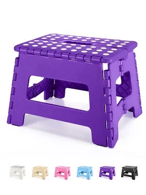 Folding Step Stool 9" Kids Step Stool Heavy Duty Step Stools for Adults Compa... - Image 1 of 4