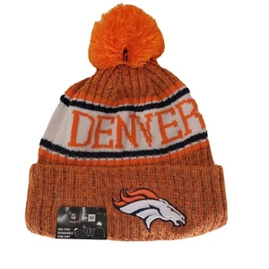 New Era Denver Broncos 2017 NFL Orange Sport Knit Beanie Hat Cap NWT - Picture 1 of 4