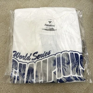 NWT Los Angeles Dodgers 2024 World Series Champions White Fanatics Shirt - Picture 1 of 2