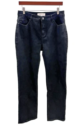 Jean Jaclyn Smith elástico de pierna recta negro Foto 1 de 2