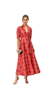 WAYWARD FANCIES - Paisley Dupioni Etuikleid mit Fliesendruck.  maxi flared - Bild 1 von 7