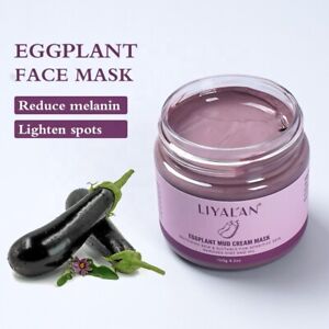 Organic Facial Clay Mask Deep Purify Oil Control Moisturising Eggplant face Mask