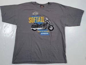 Harley Davidson Mens XL Softtail Motorcycle Tshirt Kansas City Short Sleeve - Picture 1 of 5