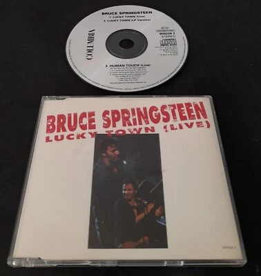 Bruce Springsteen - Lucky town (live) (UK 3 track CD single) - Image 1 of 2