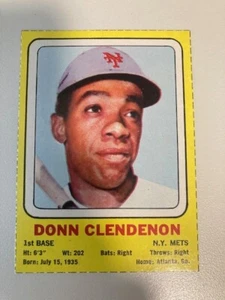 NY Mets - 1969 Transogram Card - Don Clendenon BEAUTY - Picture 1 of 1