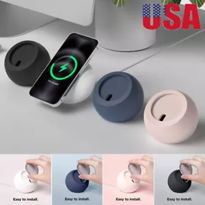 US Wireless Magnetic Charger Stand Holder For iPhone 15 14 Pro Magsafe Charger - Picture 1 of 25