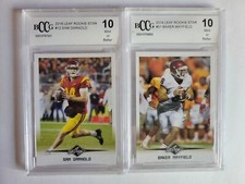 2018 Leaf Rookie Star Baker Mayfield / Sam Darnold Rookie Cards Graded Bccg 10