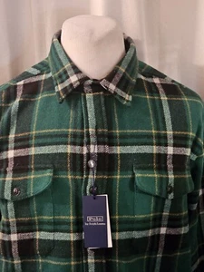 Polo Ralph Lauren Men’s XL Plaid Wool-Blend Heavy Overshirt Jacket NWT RET $298 - Picture 1 of 10