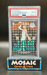 2023 PANINI MOSAIC JAM MASTERS GREEN #3 VICTOR WEMBANYAMA ROOKIE RC PSA 10 GEM - Picture 1 of 2