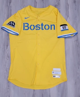 Camiseta Garrett Crochet Boston Red Sox 2025 City Connect usada em jogos MLB W@W - Imagem 1 de 4