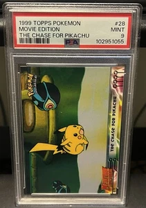 1999 Topps Pokémon Movie Edition The Chase For Pikachu PSA 9 - Picture 1 of 2