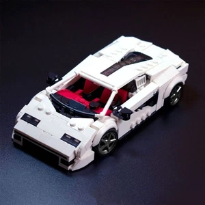 Compatible Super Sports Car Model With Cockpit 465 Bricks MOC Build Gift - Picture 1 of 10
