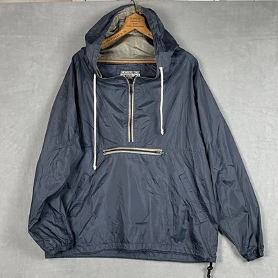 Chaquetas Members Only para Hombres Azul Medio Cortavientos Capucha Anorak Pullover Ligero Foto 1 de 4