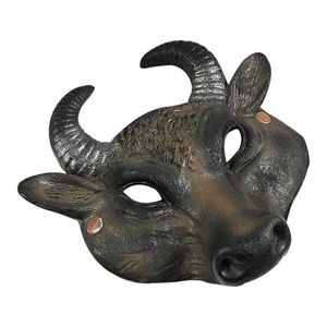 Buffalo Mask Bull Cosplay Mask Fancy Dress Cosplay Dress up Realistic Holloween - Picture 1 of 7