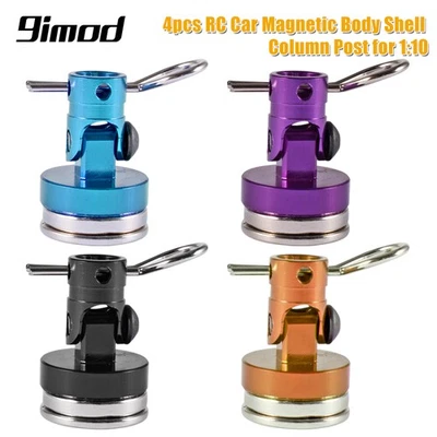 4pcs RC Magnetic Body Post Metal RC Car Shell Mount Column Clips for 1/10 Cars - Image 1 of 4