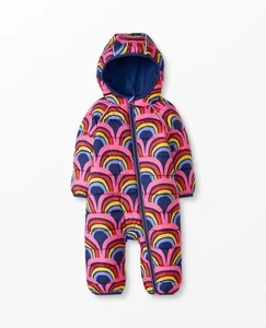 Hanna Andersson One Piece Snowsuit Full Zip 18 24 Months Rainbow Worn Once - Picture 1 of 5