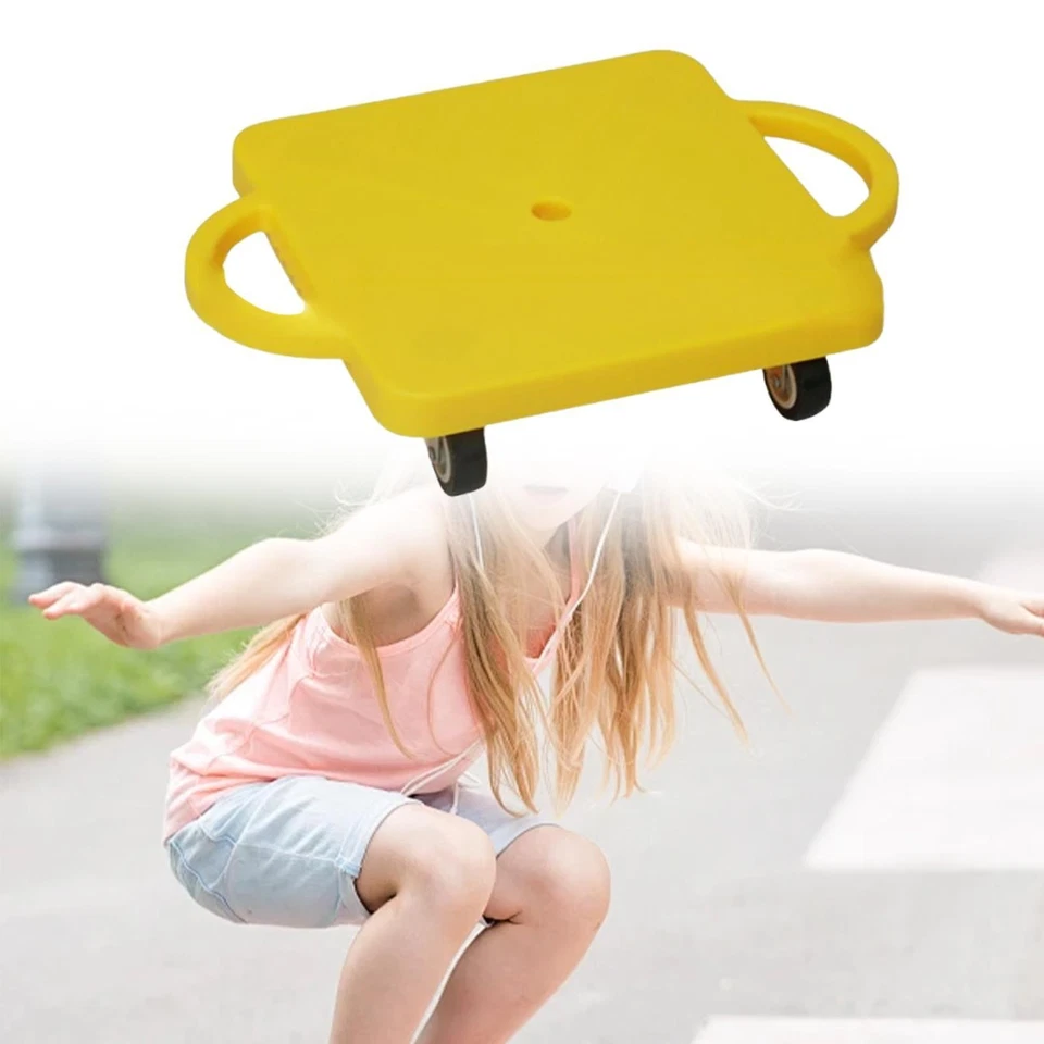 Tabla Scooter Deportivo con Asas para Niños Entrenamiento Sensorial con Rodillos Cuadrados Foto 1 de 1
