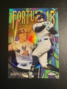 Aaron Judge 2025 Topps Chrome Fortune 15 Insert #F15-1 New York Yankees - Bild 1 von 2
