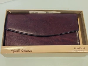 Princess Gardner Royalle Collection Leather Cowhide CheckbookWallet Vintage NIB - Picture 1 of 19