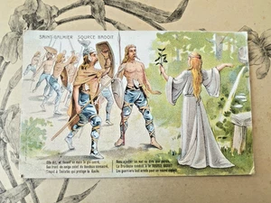 Carte Postale publicitaire ancienne Source Badois Saint-Galmier  - Art nouveau - Imagen 1 de 2