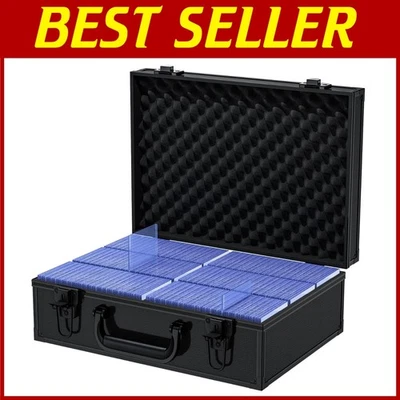 Versatile Portable Trading Card Storage Box - Holds 600+ Toploaders Safely - Image 1 of 4