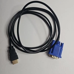 Male 15-Pin VGA to HDMI Transfer Cable 70" long Connector Cord Adapter  - Picture 1 of 5