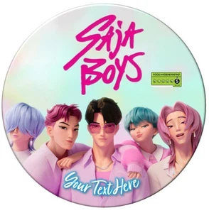 KPop Demon Hunters Saja Boys Personalised Cake Topper. Premium Edible Icing - Picture 1 of 7