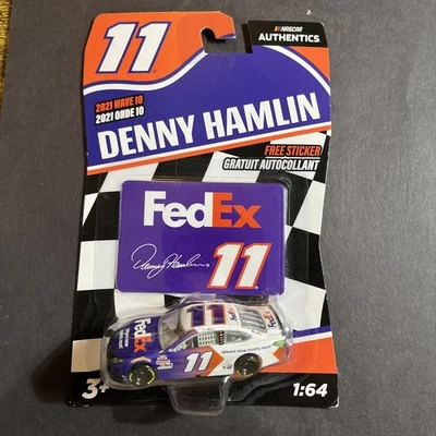Denny Hamlin #11 FedEx Meets Next NASCAR Authentics 2021 Wave 10 1/64 Die-Cast - Image 1 of 2