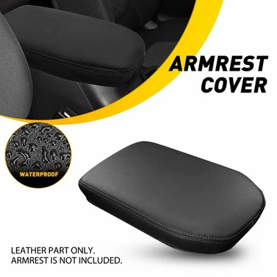 Toyota RAV4 2019-2025 consola central tapa reposabrazos cubierta panel cuero negro V Foto 1 de 4