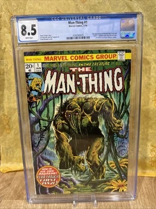 MAN-THING #1 CGC 8.5 Januar 1974 Marvel 2nd Howard The Duck KEY Issue - Bild 1 von 4