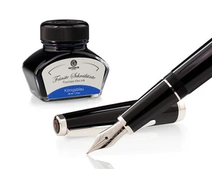 Füllhalter Set Cleo Skribent Classic Palladium, Patronen-Füller, M-Feder u Tinte - Bild 1 von 21