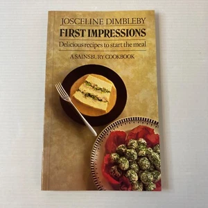 First Impressions Josceline Dimbleby 1984 1st Vintage Sainsbury Cookery Book - Picture 1 of 10