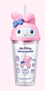 Sanrio My Melody Tumbler X Ediya Coffee - Picture 1 of 2