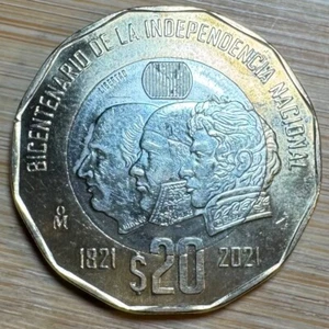 2021 MEXICO COMMEMORATIVE 20 PESOS COIN (1274) - Picture 1 of 2