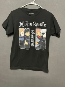Crunchyroll Jujutsu Kaisen Tee S Black Anime Shirt Nobara Fushiguro Gojo - Picture 1 of 5
