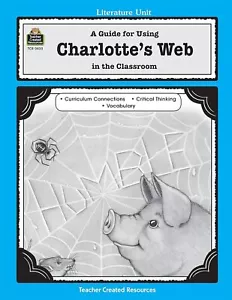 Teacher Credited Materials Charlotte's Web Literature Unit - Picture 1 of 1