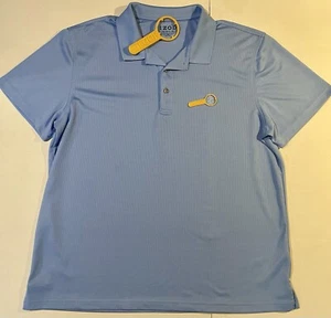 Camisa polo de golf Izod para hombre manga corta azul a cuadros a cuadros golfista talla XL - Imagen 1 de 2
