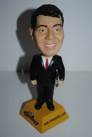 Houston Comets WNBA bobblehead, 2002, coach Van Chancellor, excellent Cover