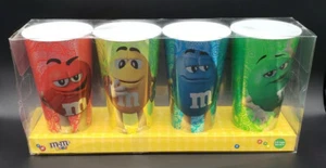 m&m’s World 3D Characters 24oz Cups Set of 4 Red Yellow Blue Green, Mars 2016 - Picture 1 of 12