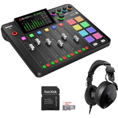 RØDECaster Pro II Studio w/ Rode NTH-100 Headphone & 32GB Memory Card - Image 1 of 4