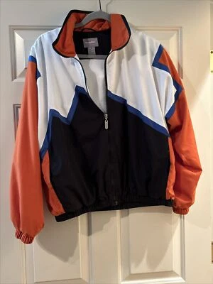 Chaqueta de Golf Vintage Bolle Sport Cremallera Completa Frontal M Multicolor Chevron Foto 1 de 4